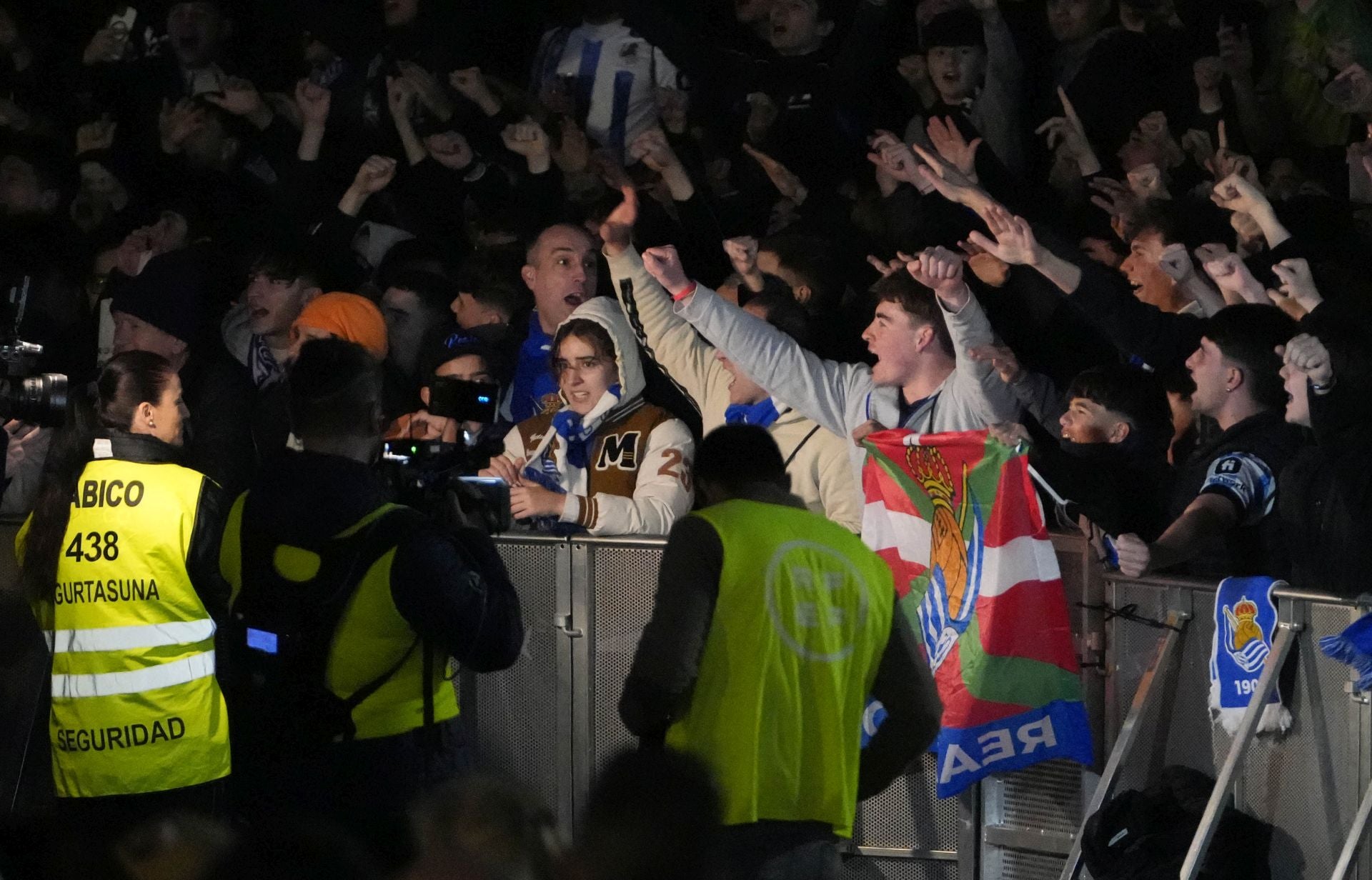 Histórico recibimiento a la Real Sociedad en Anoeta