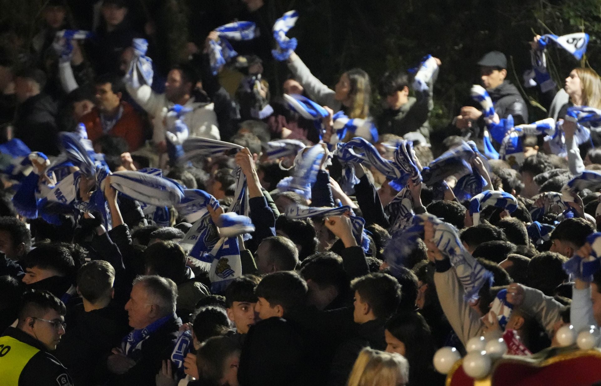 Histórico recibimiento a la Real Sociedad en Anoeta