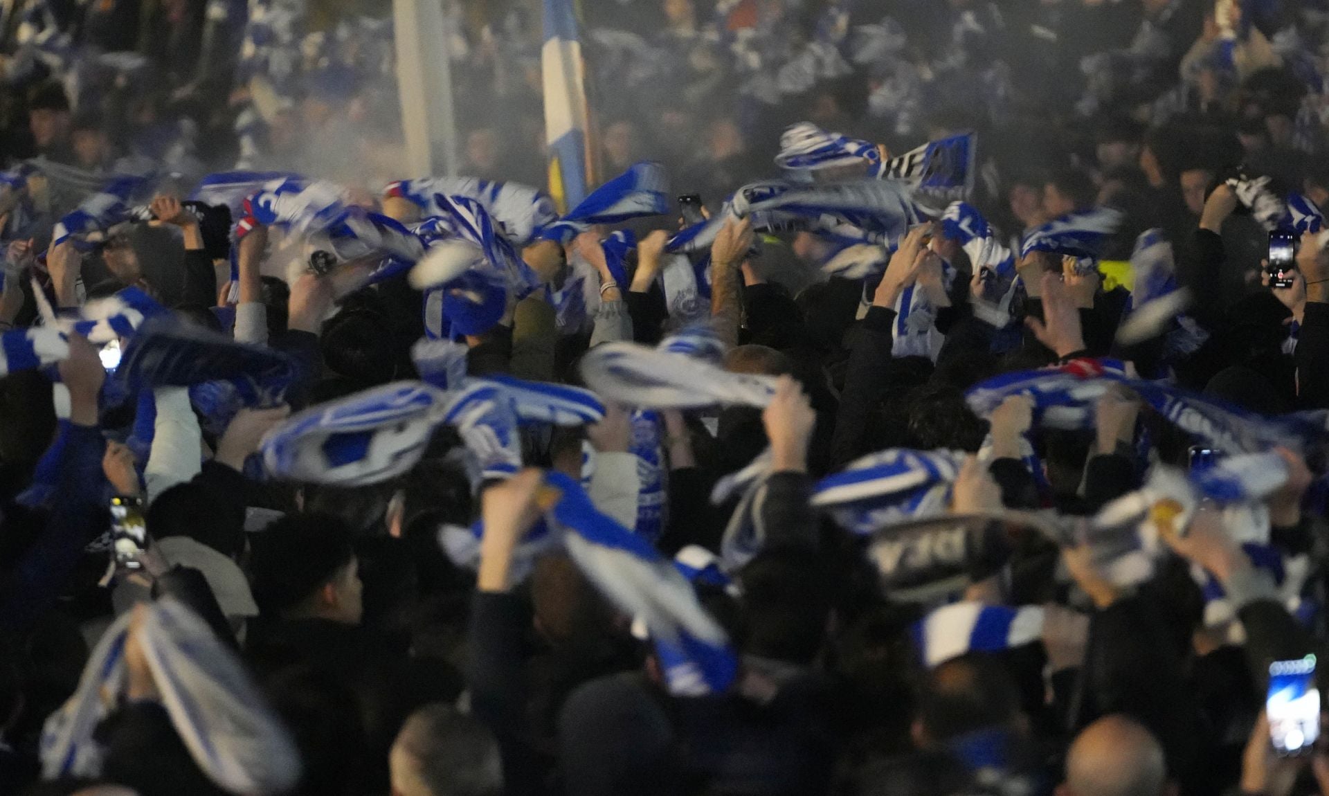 Histórico recibimiento a la Real Sociedad en Anoeta