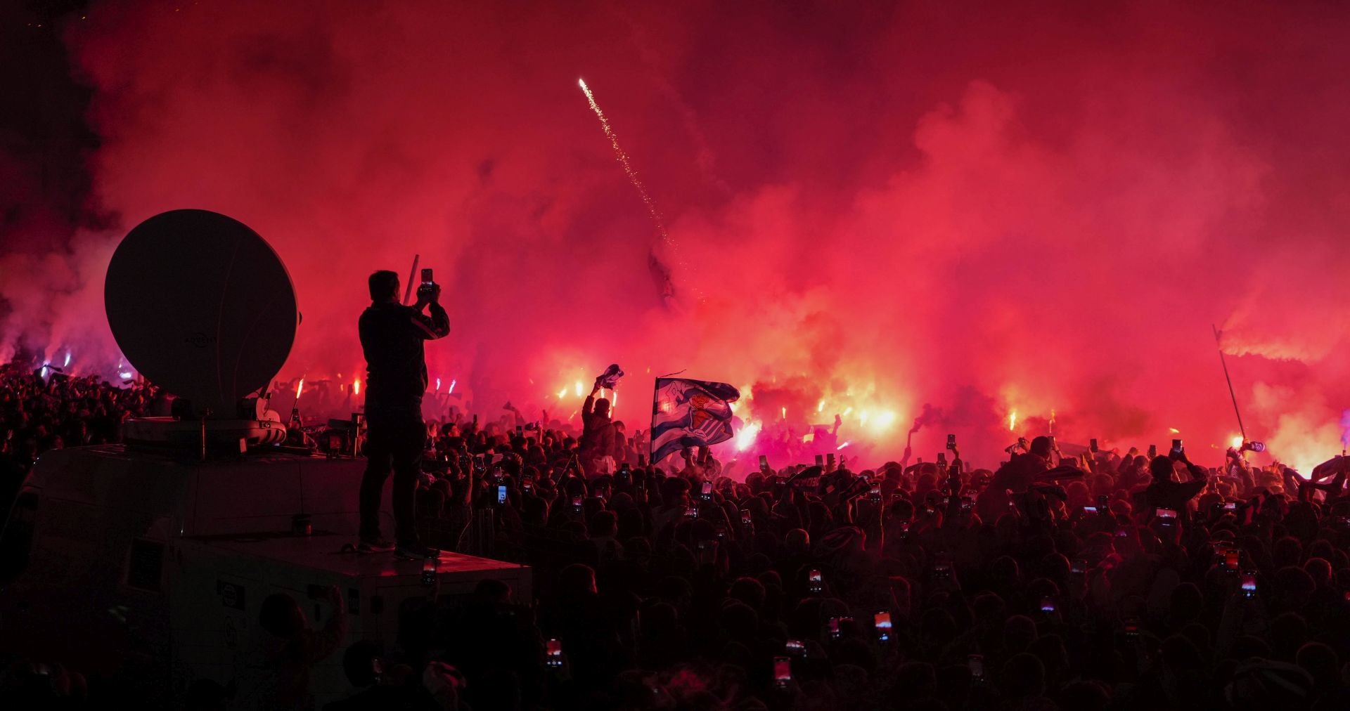Histórico recibimiento a la Real Sociedad en Anoeta