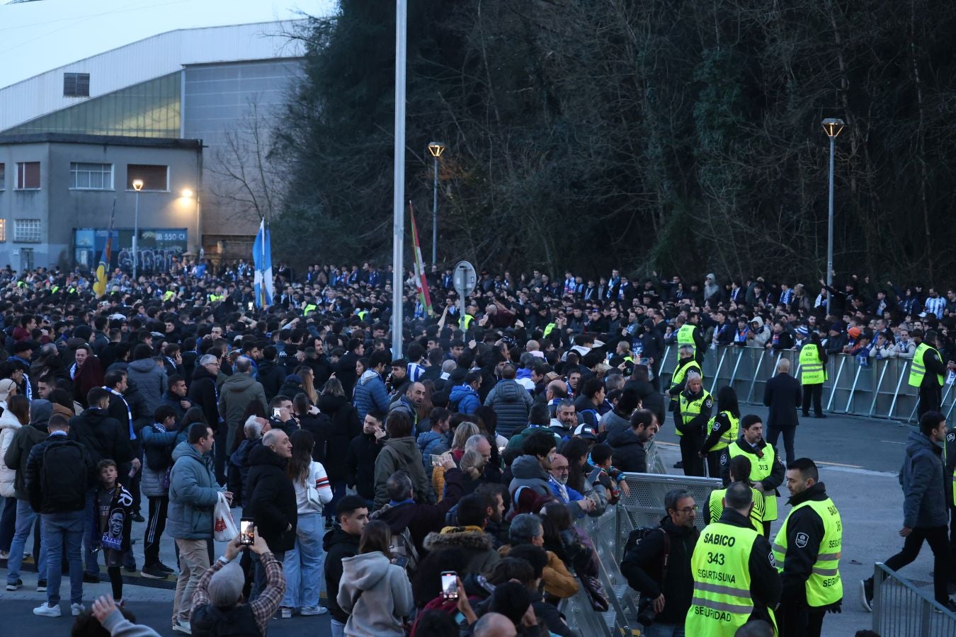 Histórico recibimiento a la Real Sociedad en Anoeta