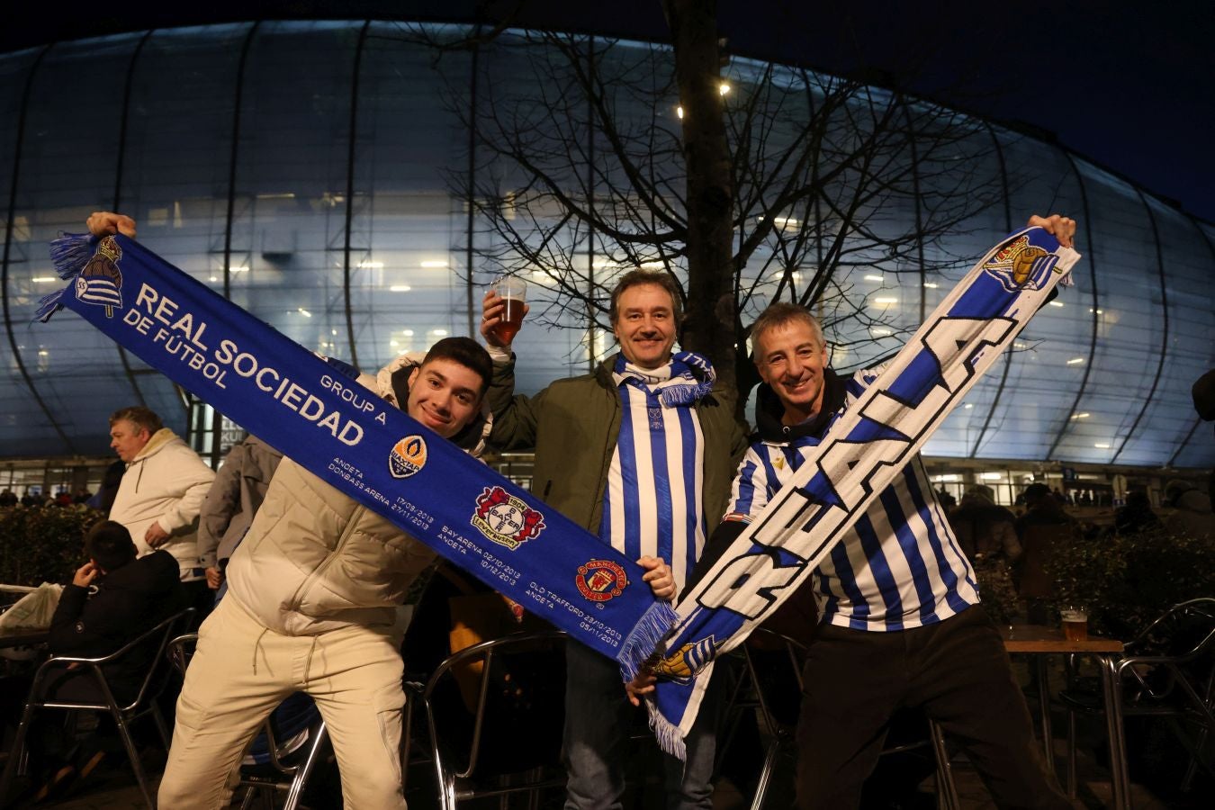 Histórico recibimiento a la Real Sociedad en Anoeta