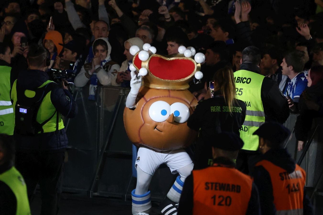 Histórico recibimiento a la Real Sociedad en Anoeta