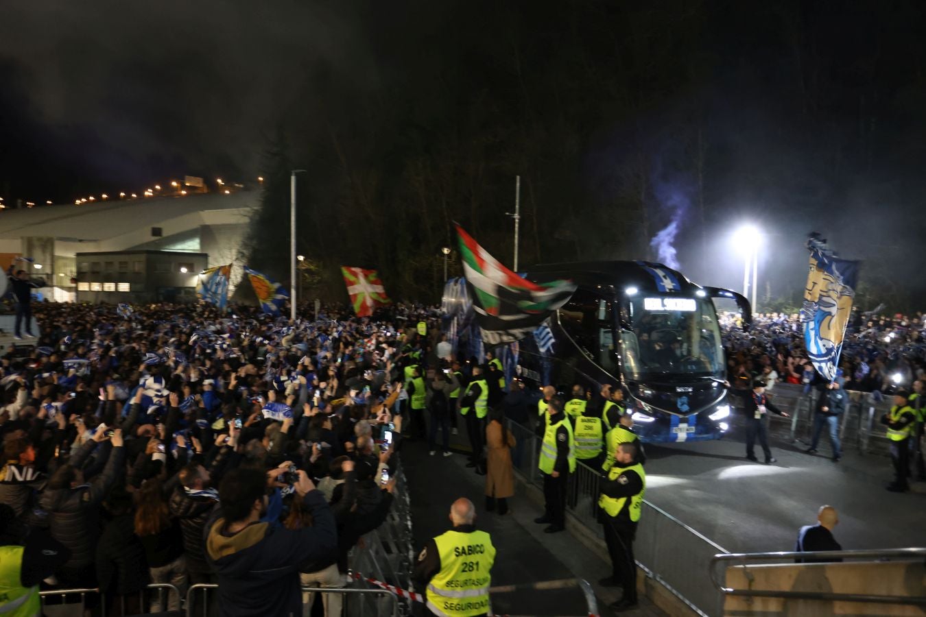 Histórico recibimiento a la Real Sociedad en Anoeta
