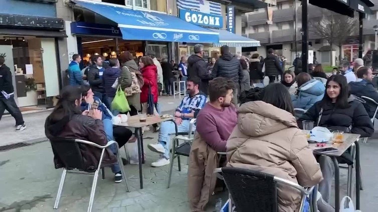 Optimismo entre la afición realzale pocas horas antes del esperado encuentro contra el Real Madrid