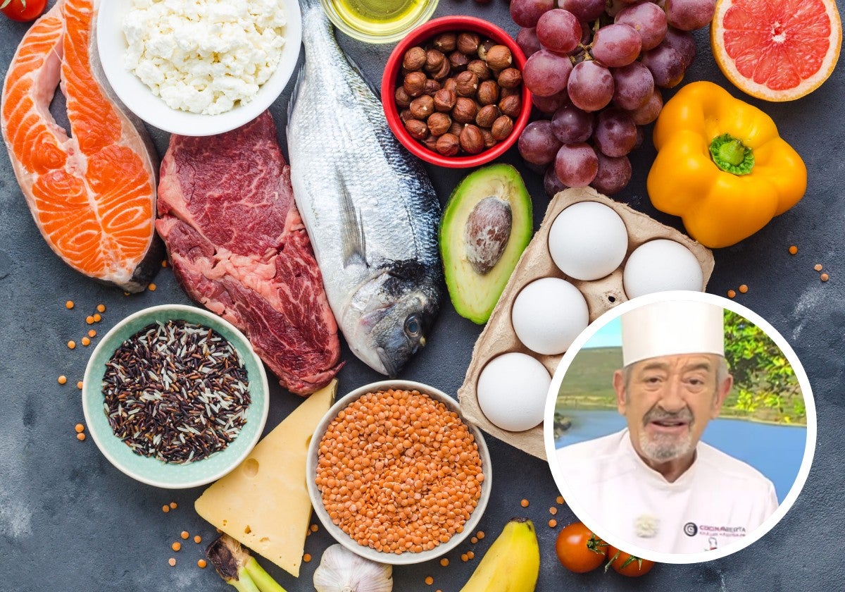 La distribución óptima de los alimentos, según Karlos Arguiñano: «Cuanto más variado comamos, mejor alimentados estamos»