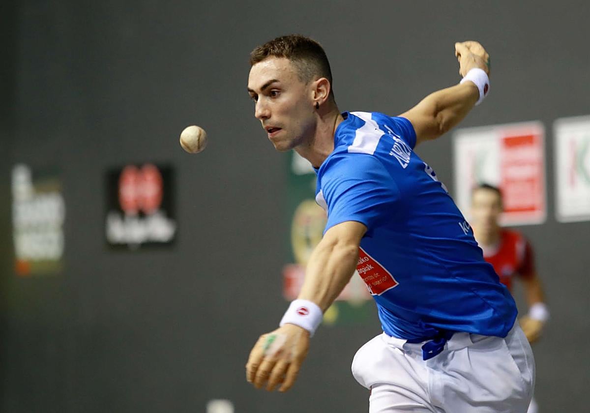 Iraitz Zubizarreta, en el Campeonato del Cuatro y Medio.
