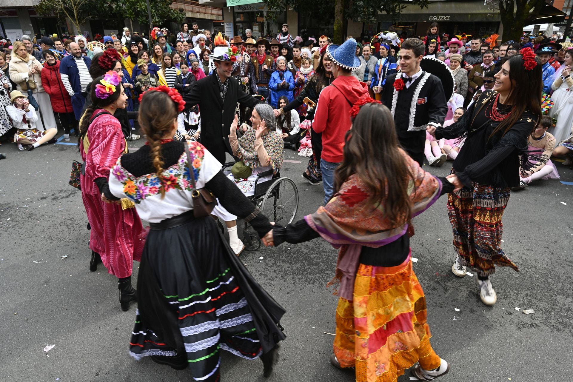 La barandilla de la Concha en Tolosa gracias al Carnaval