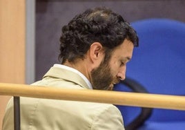 José Martínez Sanz, durante el juicio en la Audiencia de Bizkaia.