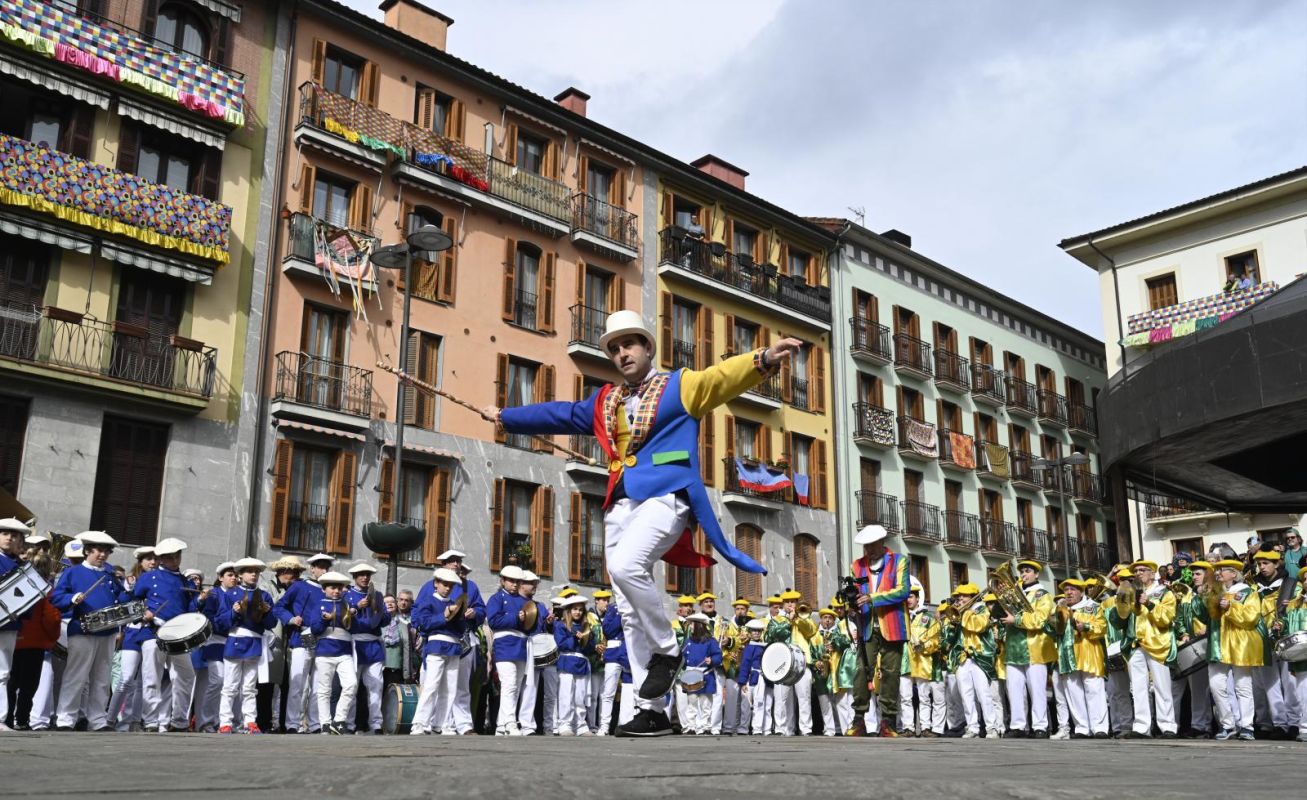 Remate festivo de los carnavales de Tolosa