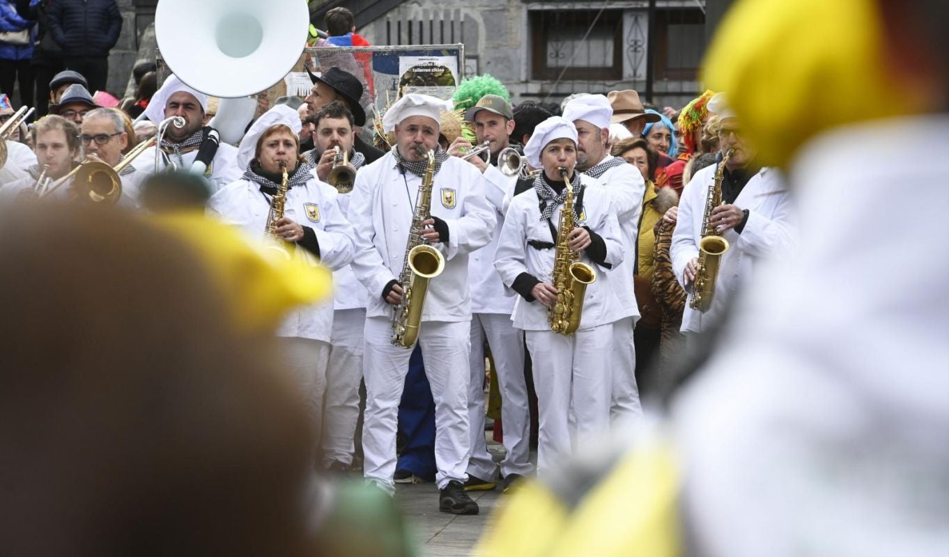 Remate festivo de los carnavales de Tolosa