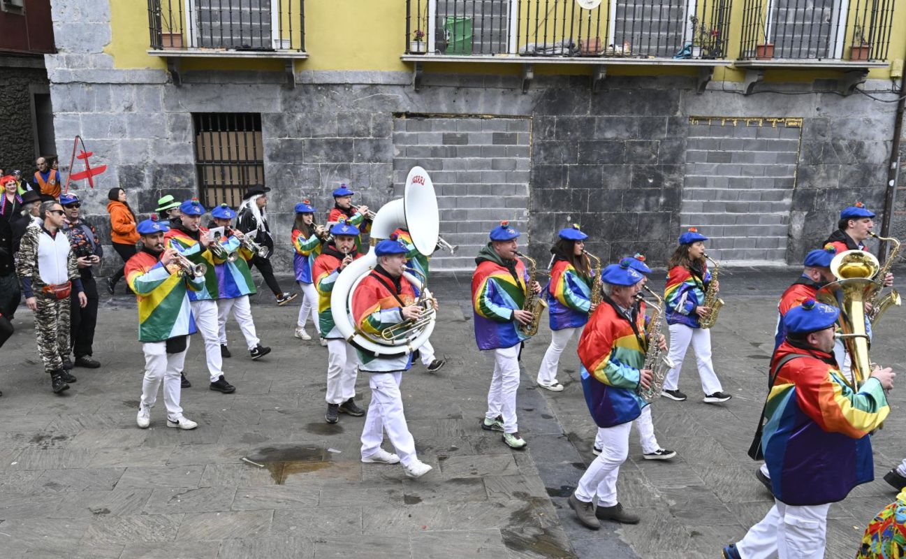 Remate festivo de los carnavales de Tolosa