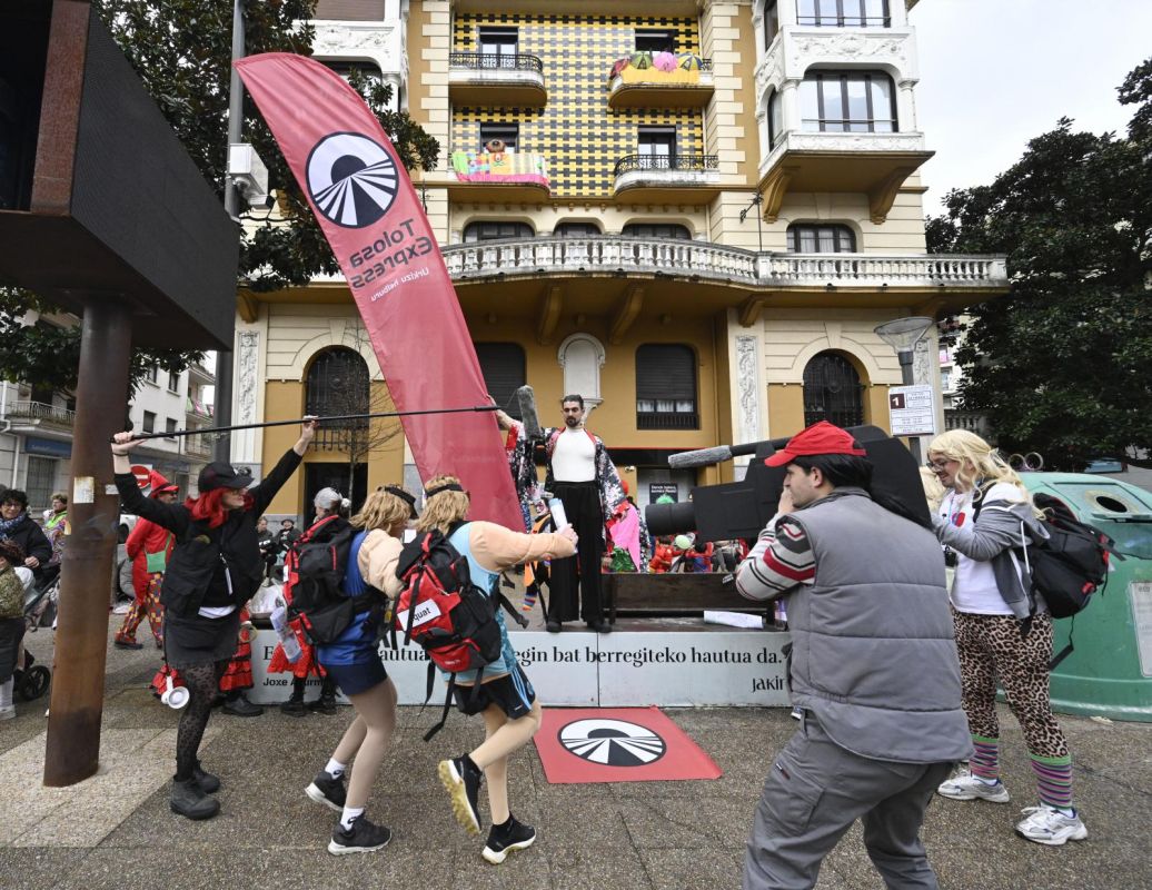 Remate festivo de los carnavales de Tolosa