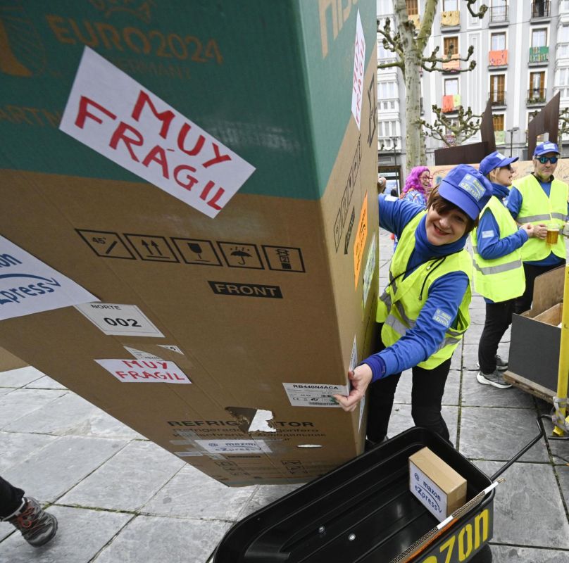 Remate festivo de los carnavales de Tolosa