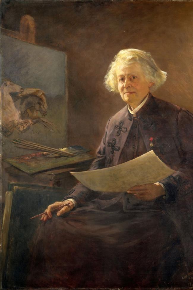'Retrato de Rosa Bonheur' (1898' de Anna Klumke.