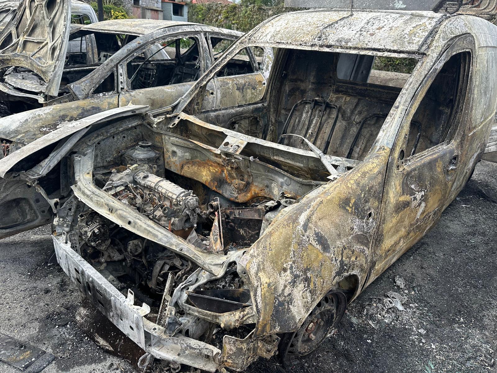 Diez coches incendiados en Lesaka