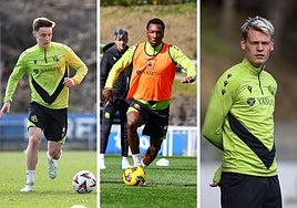 Turrientes, Becker y Óskarsson se entrenan en Zubieta