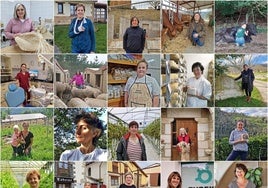 «Landa Emakumeen begirada. Mirada de las mujeres rurales de Euskadi» Arabako 7 emakumeren, Bizkaiko 7 emakumeren eta Gipuzkoako 7 emakumeren lan-proiektuen bilduma da, erreportaje formatuan egina.