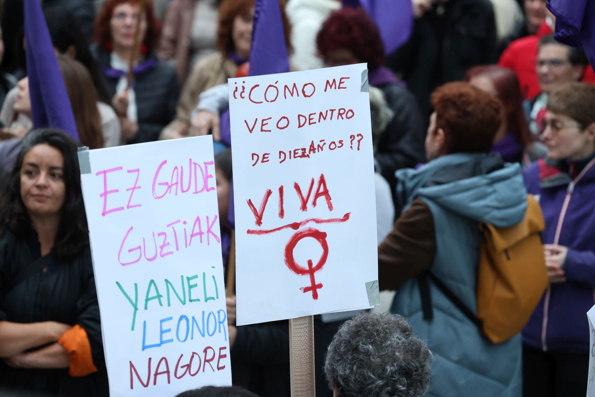 Gipuzkoa se tiñe de morado por el 8M