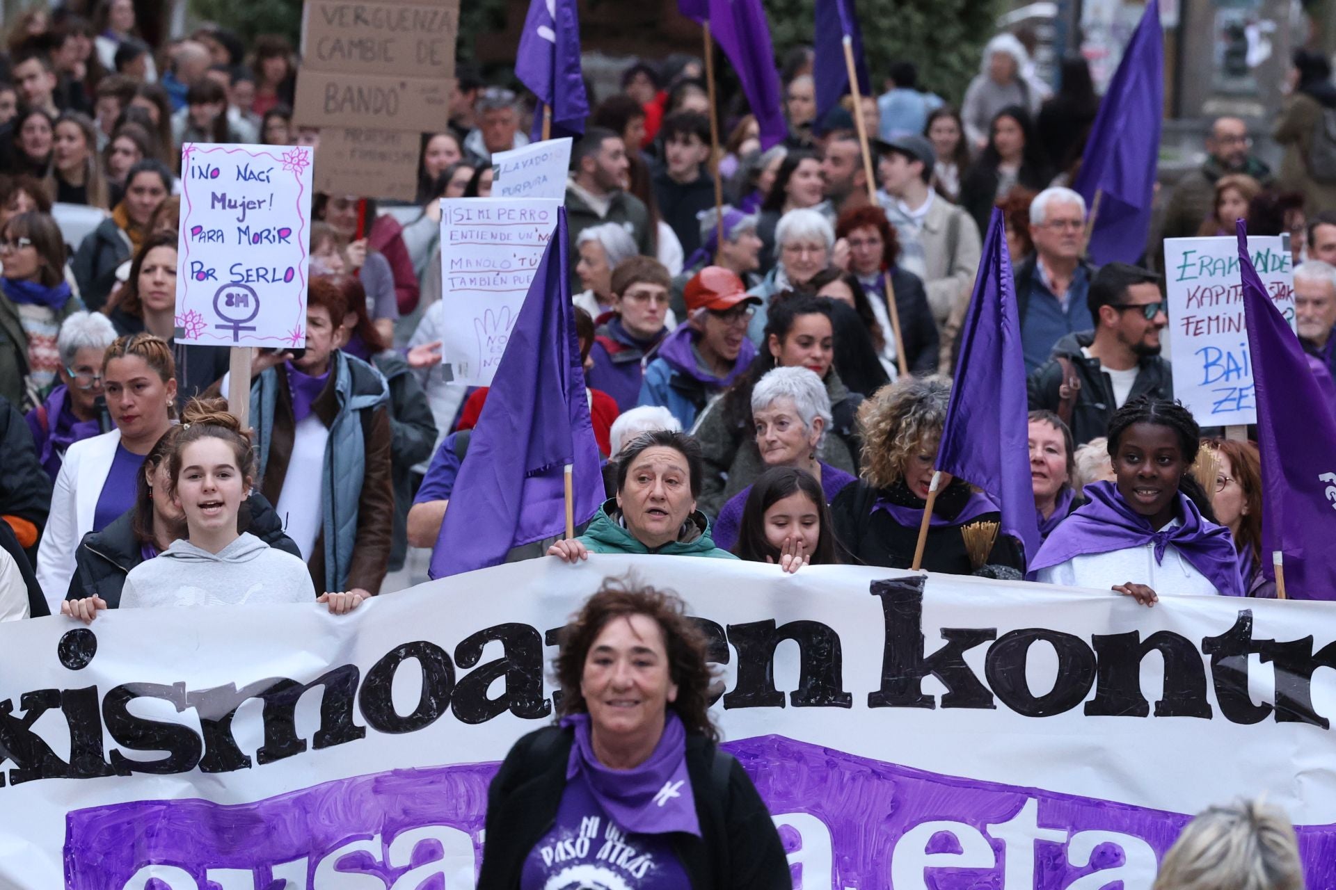 Gipuzkoa se tiñe de morado por el 8M