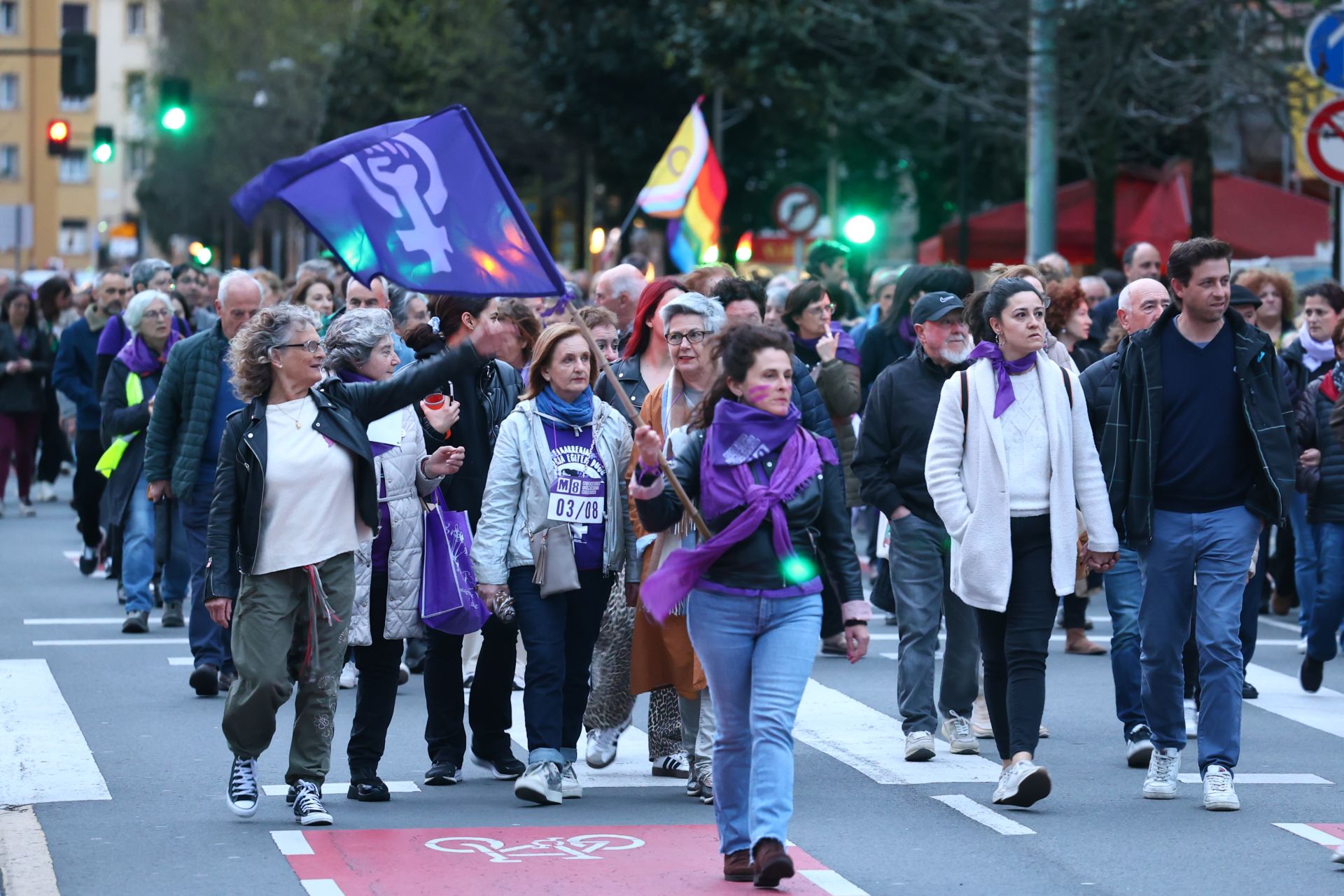 Gipuzkoa se tiñe de morado por el 8M