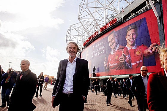 Jim Ratcliffe, en Old Trafford.