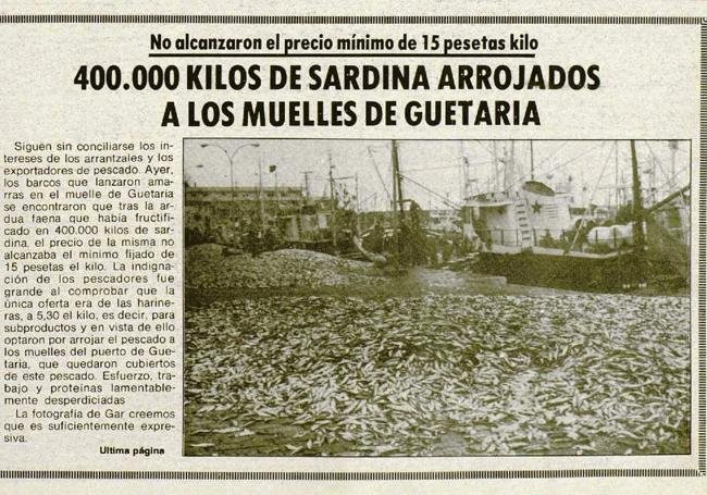 Recorte de la primera página de DV el 12 de marzo de 1980.