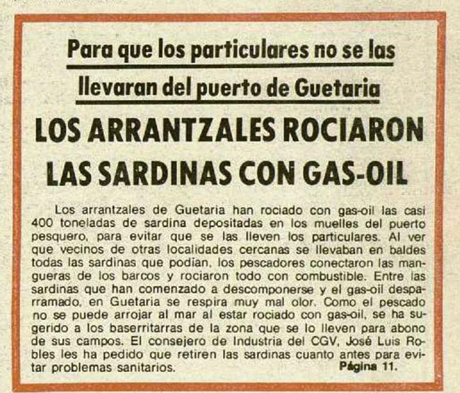 Última hora publicada por EL DIARIO VASCO el 13-III- 1980.