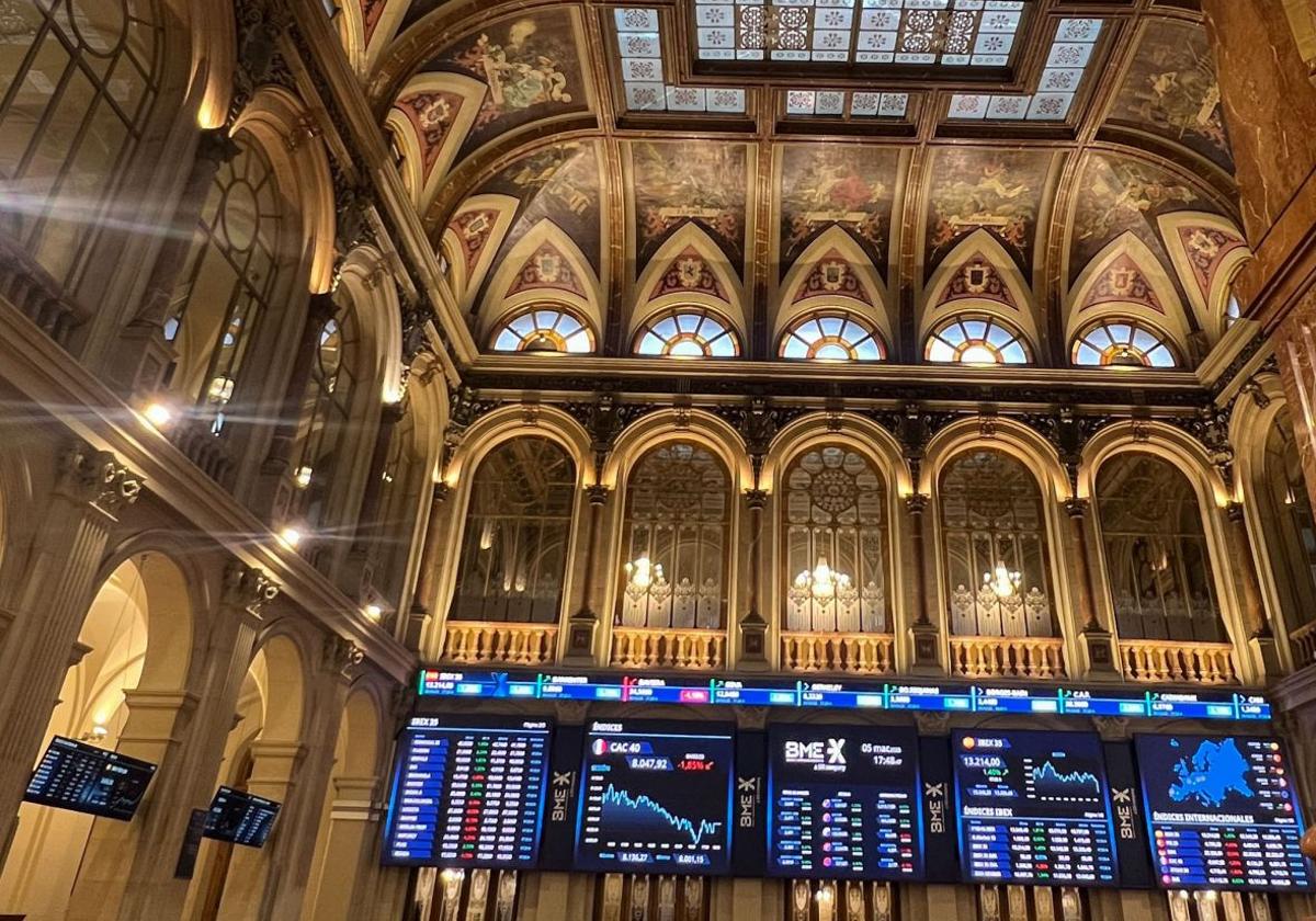 Bolsa de Madrid.