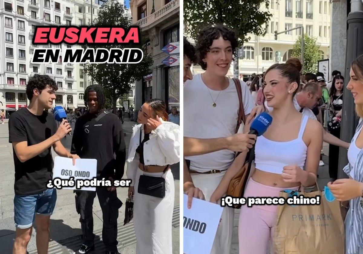 Madrileños intentan descifrar el significado de palabras en euskera: «Al tío Pepe ya le llaman osaba»