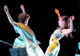 Euskal dantza, presente. Una pareja de bailarines de Oinkari expresará la transformación de la música.