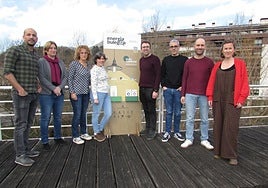 Responsables de la Mancomunidad y ayuntamientos de la comarca en la presentación.