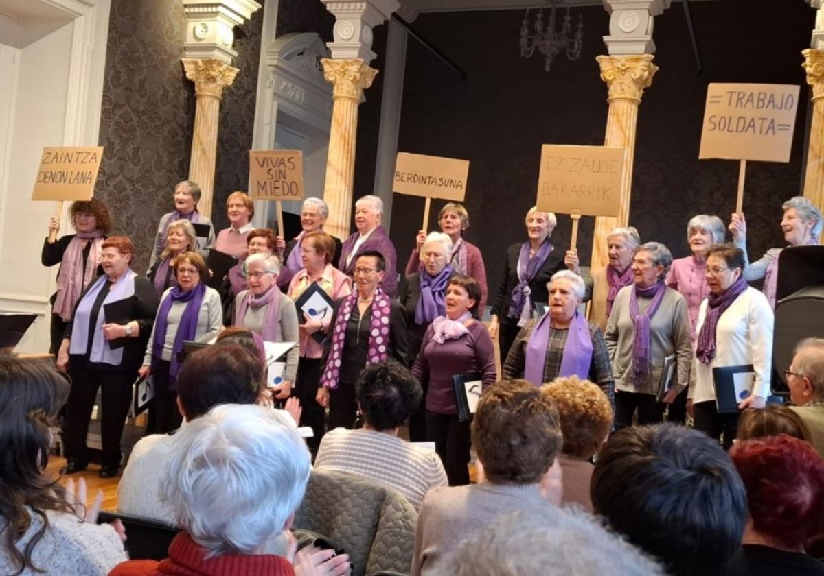 Las voces femeninas de Goiz Eguzki, por el 8M