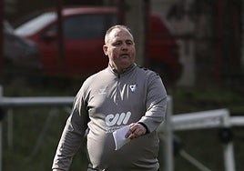 Iban Fagoaga, en el transcurso de un entrenamiento.