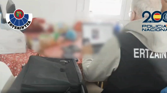Detienen a un hombre por agresión sexual a menores y posesión de pornografía tras una investigación iniciada en Gipuzkoa