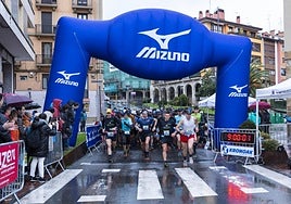 Gran ambiente en la salida de la última UZ Trail, del que este domingo se espera volver a disfrutar.