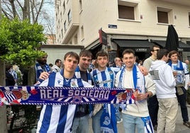 La afición txuri-urdin se hace notar en Madrid