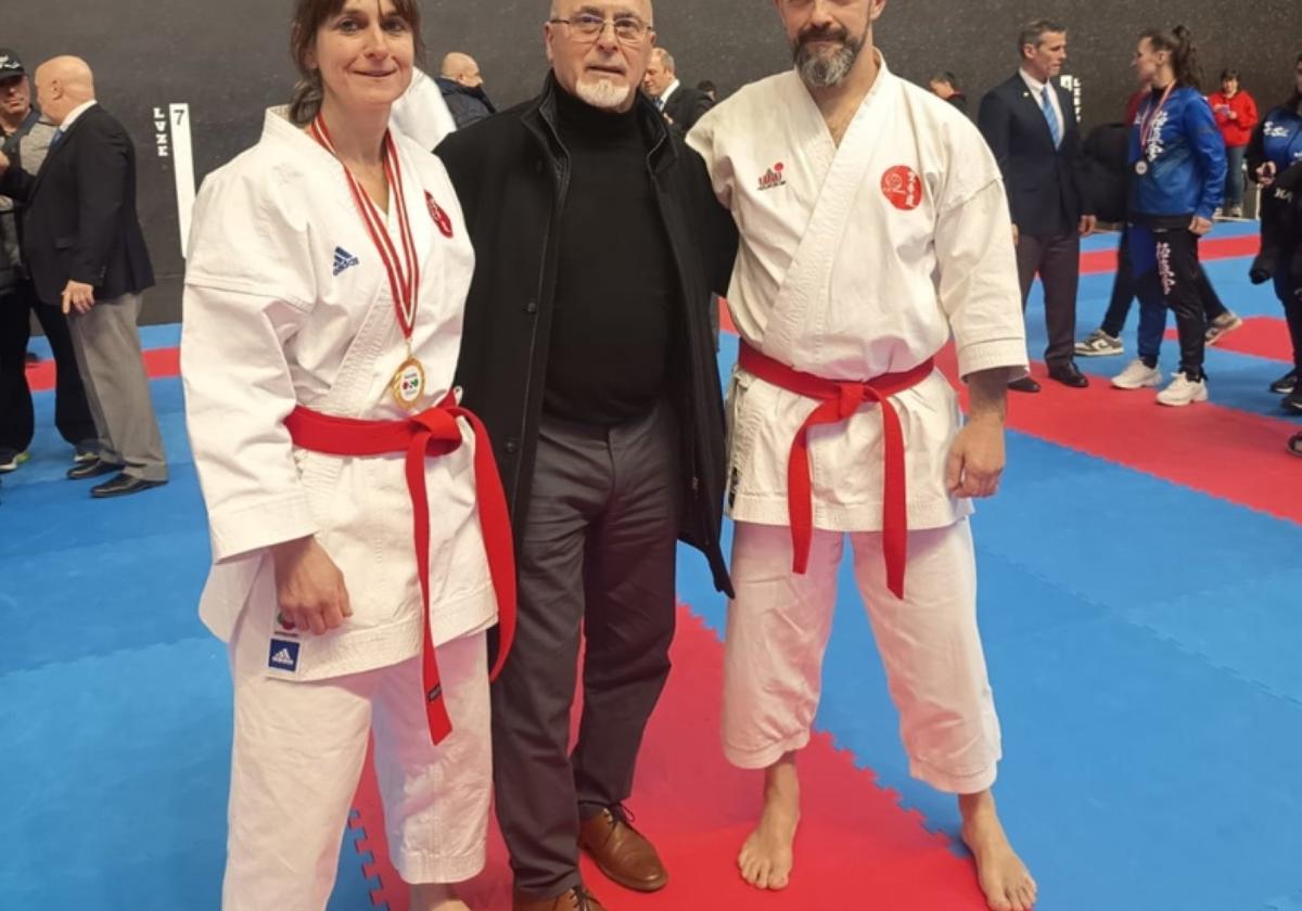 La karateka Maite Larrañaga se proclama campeona de Euskadi en veteranas