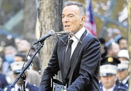 Bruce Springsteen, en un concierto en Nueva York.