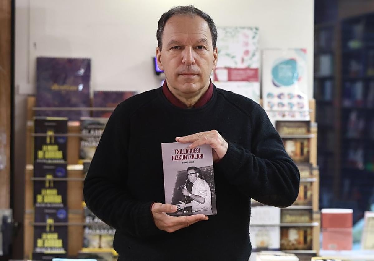 Markos Zapiain, que el pasado mes de enero presentó 'Txillardegi hizkuntzalari',  estará el día 29 en la biblioteca.