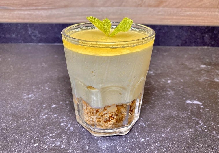 Receta de vasitos de tarta de queso y limón
