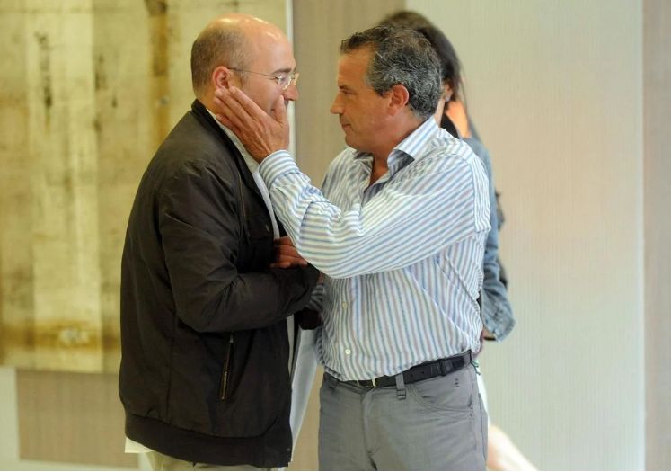 Alfredo de Miguel y Alfonso Arriola, meses antes de su detención.
