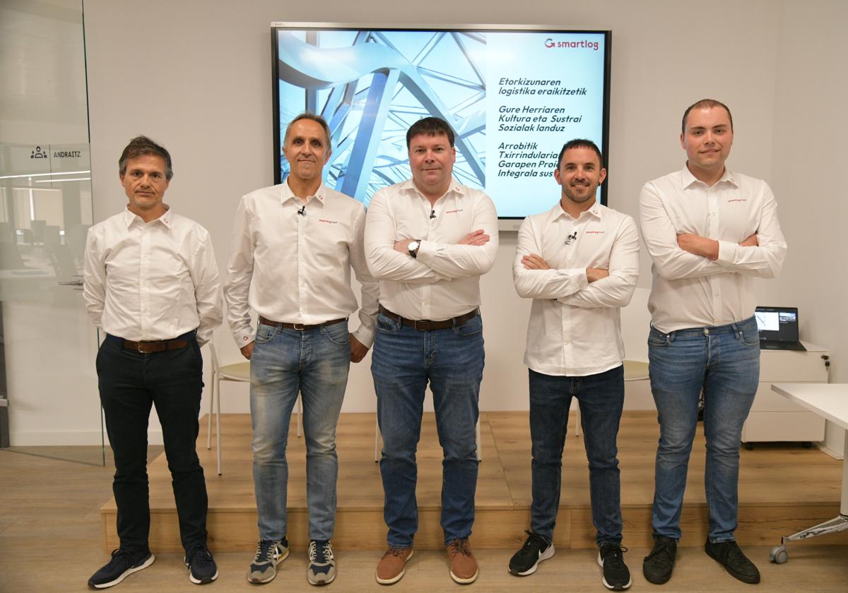 Enrique Alonso, Jon Odriozola, Xabier Zubizarrreta, Aitor Elorza e Iñaki Fernández