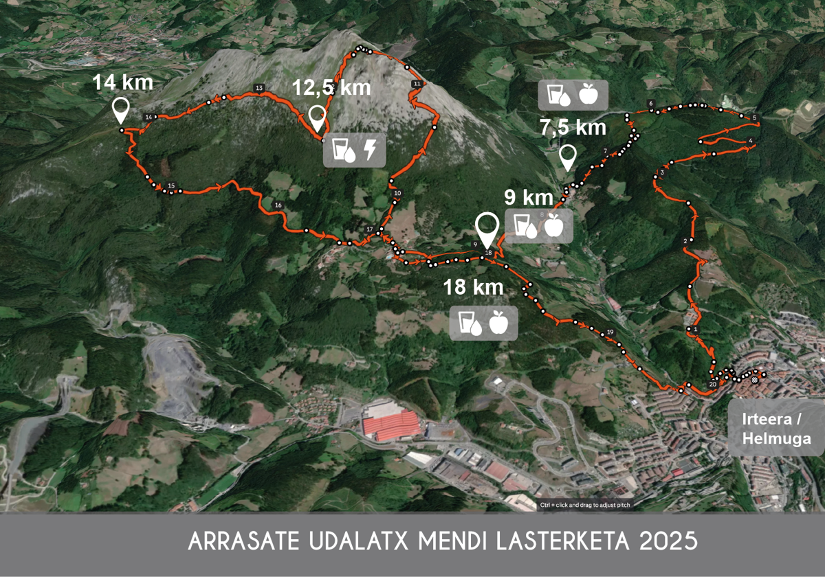 Arrasate-Udalatx mendi lasterketak ibilbidea aldatu du azken orduan babestutako hegaztiei ez eragiteko