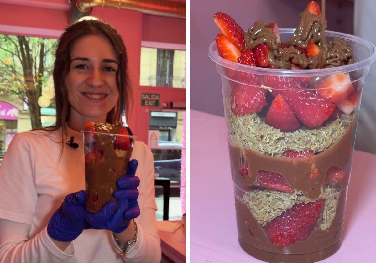 De librería donostiarra a vender las fresas virales de TikTok con chocolate de Dubai