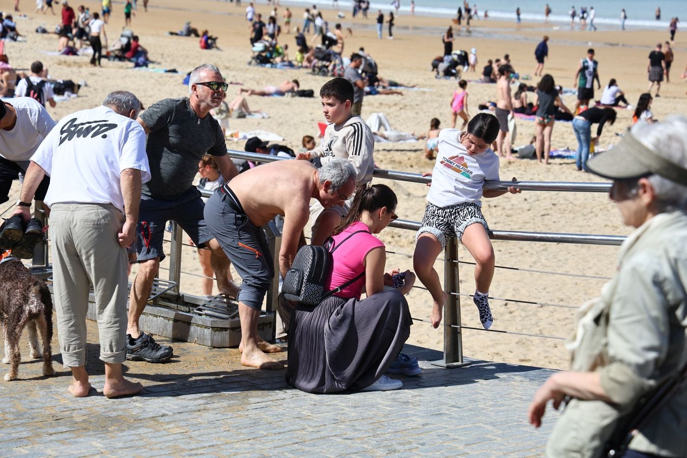 Ni un alfiler en el paseo de La Concha