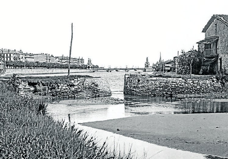 Molino Errotatxiki hacia 1907. Fondo Galarza, S.T.M.