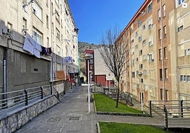 Imagen de la calle Irumineta donde ha tenido lugar el trágico suceso.