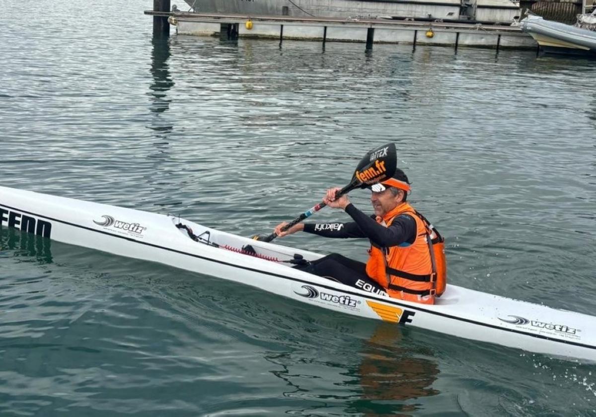 Roland Lebeau se hizo con el bronce en la Copa de España de kayak de mar