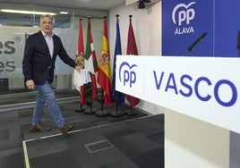 El presidente del PP vasco, Javier de Andrés, en una imagen de archivo.